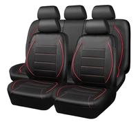 TYUIGHF 9 Piezas Cuero Funda Asiento Coche, para Kia SP Kcv4 Ceed Pegas Xceed Magentis Venga Kv7 Vq Completo Fundas Asientos de Coche, Funda Impermeable con Forro Antideslizante,Red