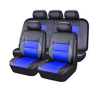 TYUIGHF Fundas de Asiento para Coche, para Citroen Berlingo/Bx/C1/C2/C3/C3 Picasso/C4 Picasso/C4 Fundas de Asiento de Coche de Ajuste, All Weather Front Rear Cushion Cover,E/Black Blue