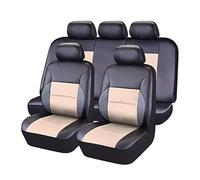 TYUIGHF Fundas de Asiento para Coche, para Ford Transit MK5 MK6 MK7 MK8 Fundas de Asiento de Coche de Ajuste, All Weather Front Rear Cushion Cover,C/Black Beige