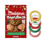 TYUKXJH Coletas Para El Cabello | Moños Elásticos De Navidad | Rulos Sin Marcas Antideslizantes,Para Cabello Fino Rizado Grueso Largo Mujeres Niñas Diario Hogar Vacaciones Citas Viaje