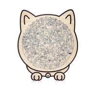 TYUKXJH de madera sobre el tema del gato 23,7 x 21,8 cm Morandis-Colored Cat Shaped Wooden Jigsaw Puzzles 135 piezas de madera en forma de gato de color Morandi para interior casa estante