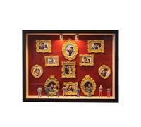 TYUKXJH Mini Boîte De Silhouette De Musée À Faire Soi-même, 22,7x31,4x3,7cm, Museum Of Us Cadre Pour Couple, Cadre Photo Personnalisé Notre Musée Miniature Avec Figurines & Lumiere LED, Pour Femme