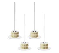 TYUKXJH - Organizador portacintas de almacenamiento grande transparente de acrílico de 4 piezas - Organizador porta-Bobinas para alambre y cinta, para tiendas artesanales, embalaje para casa