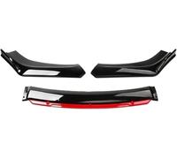TYUMGXIAO Coche Alerón Delantero para Jaguar XFL XF XE, Frontal Spoiler Labio Difusor Separador Tuning Impermeable Performance Accesorios,A/Nero Rosso