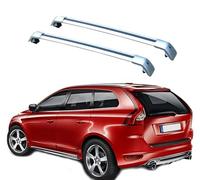 TYUMGXIAO Coche Bacas Personalizadas para Volvo XC60 2008 2009 2010 2011 2012 2013 2014 2015 2016 2017-2024, Portaequipajes para Bicicletas Barras De Techo para Coches Accesorios Viaje,A/Silver
