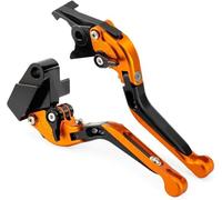 TYUMGXIAO Palanca de Embrague de Freno de Motocicleta para ZX ZRX ZZR ZG Concours GPZ GTR ZXR, Palanca De Freno Manijas Control Dirt Pit Bike De Freno De Embrague,A/Orange