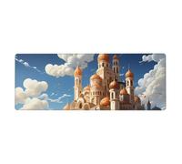 Tyumh Anime Castle Sky con base de goma antideslizante, alfombrillas de ratón lavables a granel, cómodas alfombrillas de ratón de material duradero, portátil, diseño innovador