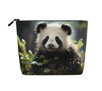 TYUMH Bolsa de cosméticos de cáñamo de imitación de una sola capa, portátil, adecuada para la vida cotidiana, viajes y salidas.