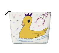 TYUMH Bolsa de cosméticos de cáñamo de imitación de una sola capa, portátil, adecuada para la vida cotidiana, viajes y salidas.