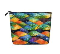 TYUMH Bolsa de cosméticos de cáñamo de imitación de una sola capa, portátil, adecuada para la vida cotidiana, viajes y salidas.