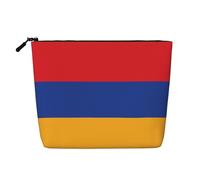 TYUMH Bolsa de cosméticos de cáñamo de imitación de una sola capa, portátil, adecuada para la vida cotidiana, viajes y salidas.