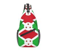 TYUMH Bolso cruzado con estampado de bandera de Burundi adecuado para viajes, senderismo, ocio y mochila de moda