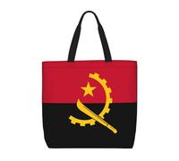 TYUMH Bolso de mano de una sola correa con estampado de la bandera de Angola, ligero e informal, ideal para salidas diarias, viajes y compras.