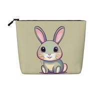 TYUMH Bonita bolsa de cosméticos de cáñamo de imitación de una sola capa, portátil, adecuada para la vida cotidiana, viajes y salidas.