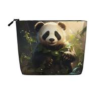 TYUMH Bonita bolsa de cosméticos de cáñamo de imitación de una sola capa, portátil, adecuada para la vida cotidiana, viajes y salidas.