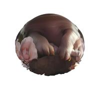 TYUMH Bonito gorro de ducha con estampado de cerdo joven, ligero, elástico, portátil, adecuado para el baño y el cuidado del cabello