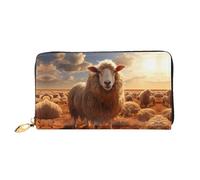 TYUMH Cartera larga de piel de oveja australiana con 12 ranuras para tarjetas y 3 bolsillos completos para dinero en efectivo, diseñada para mujeres de moda.