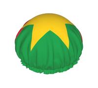 TYUMH Gorro de ducha estampado de la bandera de Burkina Faso, ligero, elástico, portátil, adecuado para el baño y el cuidado del cabello
