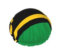 TYUMH Gorro de ducha estampado de la bandera de Vanuatu, ligero, elástico, portátil, adecuado para el baño y el cuidado del cabello