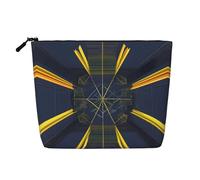 TYUMH Multidimensional Space - Bolsa de cosméticos de cáñamo de imitación de una sola capa, portátil, adecuada para la vida cotidiana, viajes y salidas.