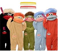 TYURJYR Mono Loco, Mono de Gran Boca de Monstruo, Monos Divertidos y Vestibles de Pijamas, Monos de Abrazo de Monstruo para Adultos, Divertido y Acogedor Mono Entero de Forro Polar con Capucha, Una