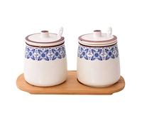 TYUrmiui Azucarero, 430ml(15oz) Ceramic Sugar Storage Jar for Coffee Bar, Restaurant, Home