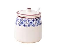 TYUrmiui Azucarero, 430ml(15oz) Ceramic Sugar Storage Jar for Coffee Bar, Restaurant, Home