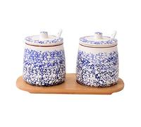 TYUrmiui Azucarero, 430ml(15oz) Ceramic Sugar Storage Jar for Coffee Bar, Restaurant, Home