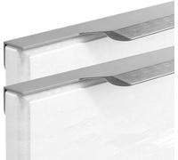 TYUrmiui Tiradores ocultos para armarios, Finger Edge Pull Wardrobe Kitchen Pull DrawerHandles Furniture Knobs Grey 2 Pieces
