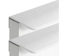 TYUrmiui Tiradores ocultos para armarios, Kitchen Handles Finger Edge Pull DrawerHandles Furniture Knobs White 2 Pieces
