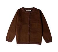 TYUSGH Cárdigan de punto para niñas pequeñas, suéter de manga larga con botones, uniforme escolar, cuello redondo, frente abierto, ropa exterior, B-1, 2-3 años