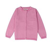 TYUSGH Cárdigan de punto para niñas pequeñas, suéter de manga larga con botones, uniforme escolar, cuello redondo, frente abierto, ropa exterior, A-1., 6-7 años