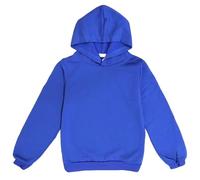 TYUSGH Sudadera con capucha lisa para niñas, para otoño, casual, holgada, para jóvenes, para el regreso a clases, suéter de manga larga, B, 1-2 años
