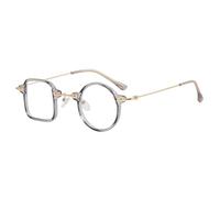 TYUVIVO Gafas de sol cuadradas irregulares, montura redonda, gafas de sol anti-UV para mujer, gafas de sol Steampunk para hombre, gafas de personalidad de lujo UV400, H, talla única