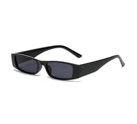 TYUVIVO Gafas de sol rectangulares pequeñas para mujer y hombre, montura retro estrecha, gafas de sol cuadradas vintage de leopardo, gafas de ojo de gato punk femeninas, C01, talla única