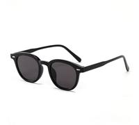 TYUVIVO Moda vintage amarillo azul verde gafas de sol mujeres hombres tendencia popular Tint Ocean Len streetwear fiesta, Negro, Negro, Talla única