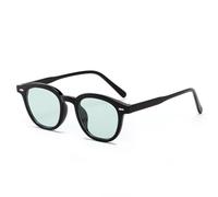 TYUVIVO Moda vintage amarillo azul verde gafas de sol mujeres hombres tendencia popular Tint Ocean Len streetwear fiesta, negro, verde, talla única