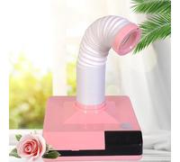 TYVANDE Aspirador de Polvo for Pulido Dental de sobremesa, Extractor de absorción Fuerte de 60 W, Potente Aspirador for uñas con Ventilador y Tubo telescópico LED de Doble función(Center1)