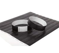 Tyvek - 100 pulseras impermeables, resistentes al desgarro, para fiestas, eventos, festivales, gestión de multitudes, 19 mm (negro)