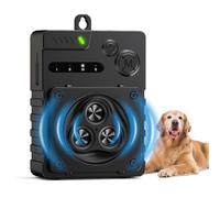 TYVIFKE Antiladridos para Perros, Dispositivo Ultrasonidos Antiladridos, 3 Niveles de Frecuencia Ajustable, Ahuyentador de Perros, Disuasivo de Ultrasonidos de 33 Pies, Intérieur et Extérieur (Negro)