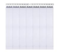 Tyvotrend Cortina para Puerta Tiras de PVC, 7 Artículos Cortinas Transparente para Interior o Exterior, Evita Insectos y Bichos, para Almacenes, Terraza y Porche, 200 x 18 cm