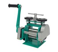 Tyvotrend Máquina de laminación manual 3 en 1 para joyas, 45 mm, grosor ajustable de 0,03 a 6,5 mm, laminador combinado para oro, plata, cobre, aluminio