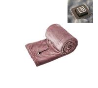TYXFSMYXGS Manta térmica USB con Pilas, Manta térmica portátil inalámbrica sin batería, Manta eléctrica Lavable con 3 ajustes de Calor Pink 160cm/63in