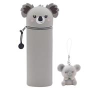 TYXHXTF Kawaii Estuche Escolar de Silicona Blanda 2 en 1, Estuches de Lápices de Gran Portalápices de Mesa Cremallera Neceser Maquillaje para Niñas