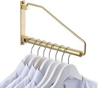 TYXTYX Colgador de Ropa abatible - Escuadra metálica para Prendas Que se Van a Enviar a la tintorería - Perchero de Pared Plegable para Colgar Perchas de Ropa