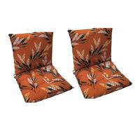 TYYCKJ 2 Piezas de Cojines para Silla con Respaldo, 40x80cm, cojín bajo para Respaldo con ligamentos, Cojines para sillas de jardín de Interior/Exterior, Almohadilla para Asiento de Patio, Cojines