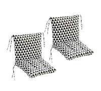 TYYCKJ 2 Piezas de Cojines para Silla con Respaldo, 40x80cm, cojín bajo para Respaldo con ligamentos, Cojines para sillas de jardín de Interior/Exterior, Almohadilla para Asiento de Patio, Cojines