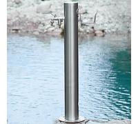 TYYCKJ Columna de Agua para jardín con Grifo, Soporte Independiente para Manguera de Exterior, hidrante de Fuente de Agua de Metal para riego y Lavado, 86 x 10,5 cm, Ideal para Uso en el jardín.