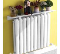 TYYCKJ Cubiertas Blancas para radiadores, Estante para Plantas de Interior, sobre el radiador, sin Necesidad de taladrar, a Prueba de Polvo, Ahorra Espacio, Aluminio con Soporte de 5 cm, 160 cm (63