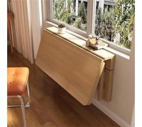 TYYCKJ Mesa de Comedor Plegable de Madera Maciza Que Ahorra Espacio, con alas abatibles, para Montaje en Pared. Ideal para Cocina, Sala de Estar o Restaurante - 60x120cm (24x47in)